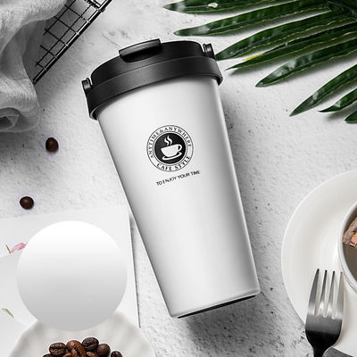Direktlieferung 500 ml aus Edelstahl Vakuum isolierte Kaffeetasse mit individuellem Muster