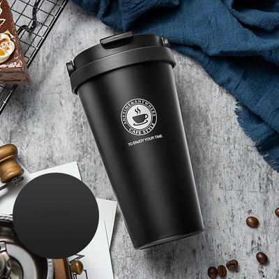 Direktlieferung 500 ml aus Edelstahl Vakuum isolierte Kaffeetasse mit individuellem Muster