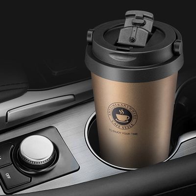 Direktlieferung 500 ml aus Edelstahl Vakuum isolierte Kaffeetasse mit individuellem Muster
