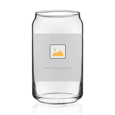 16oz Eis-Kaffee-Tasse Bubble Tee-Pop-Dose Bier Wein Getränk Glasbecher mit Glasstroh