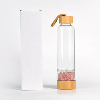 Professionelle Glasflasche mit Kristall und Edelsteinen 500 ml Kapazität