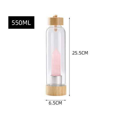 Heilende Energie Kristallglas Wasserflasche Steine Kristall Trinkwasserflasche