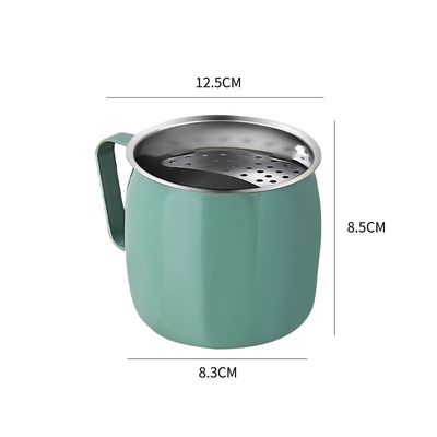 304 Edelstahl-Teebecher Kreatives Design für Logo-Anpassung und Halbmondfilter