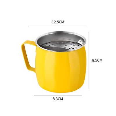 304 Edelstahl-Teebecher Kreatives Design für Logo-Anpassung und Halbmondfilter
