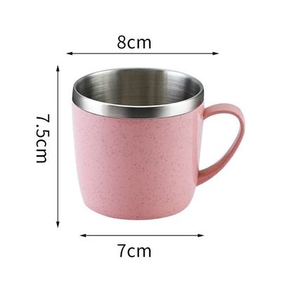 angepasste Farbe Doppelwand Vakuum Edelstahl Eiskaffeeschale Becher und Direkt