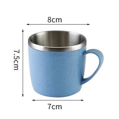 angepasste Farbe Doppelwand Vakuum Edelstahl Eiskaffeeschale Becher und Direkt