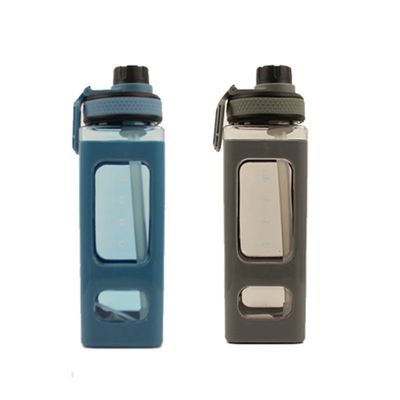 Promotion Quadratische Plastik-Wasserflasche für Outdoor-Aktivitäten Fitnessstudio undicht und langlebig