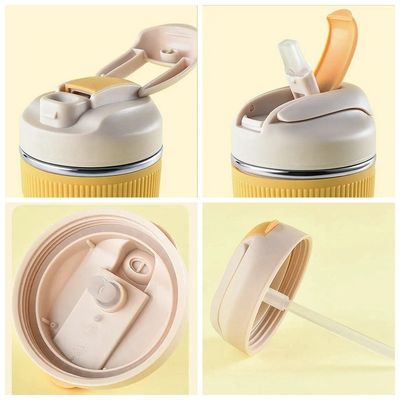 316 Edelstahl Schönes Reisemag Kaffee Isolierter Tumbler Vakuumthermischer Becher mit Stroh