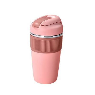 350 ml 480 ml süße Doppelwand-Reise-Tasse Kaffee Isolierter Tumbler Vakuum-Thermokopf mit Stroh