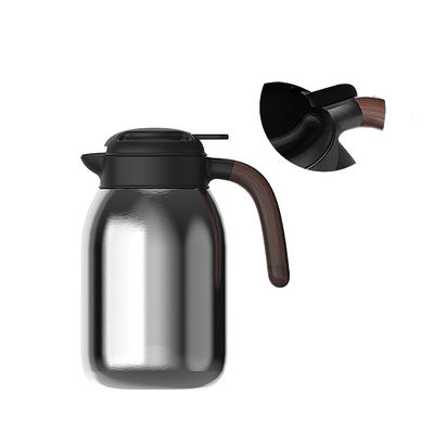 2000 ml Kapazität Edelstahl Griffe Isolationskrug Tee Kaffeekanne Warmwasserkessel Vakuumflaschen