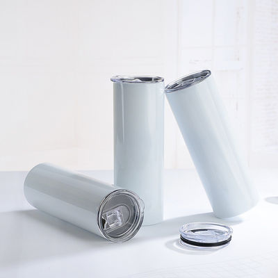 Auswahl Doppelwand Edelstahl Vakuum Isoliert 20oz 30oz Gerade Skinny Sublimation Tumbler mit Stroh