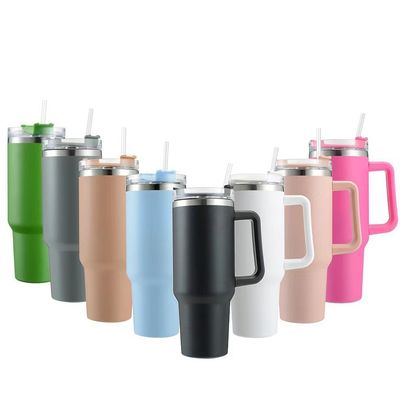 40oz Doppelwand aus Edelstahl Vakuum isolierter Reisetumbler mit Handgriff