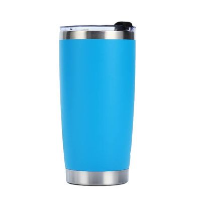 Farbenfrohe 20oz Doppelwand aus Edelstahl Vakuumisoliertes undichtes Glas mit Deckel