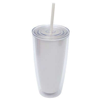 Custom Logo 750 ml einfache transparente Plastikbecher für Outdoor-Aktivitäten