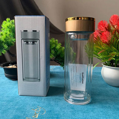 BPA-freie Glasflasche für Männer mit benutzerdefiniertem Logo