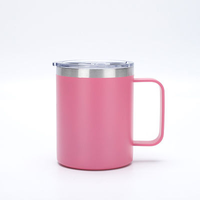 304 Edelstahl 12OZ Isolierter Büro-Kaffee-Bierbecher mit Griff Vakuum-Tumbler