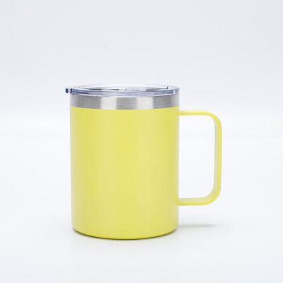 304 Edelstahl 12OZ Isolierter Büro-Kaffee-Bierbecher mit Griff Vakuum-Tumbler