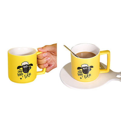 Customized Logo Akzeptable Sublimation Blank Latte Moderner Kaffee Luxus Porzellan Tassen für Freund