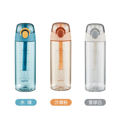 600 ml Tritan-Wasserflasche für Strandpulver Sport tragbar hochtemperaturbeständig