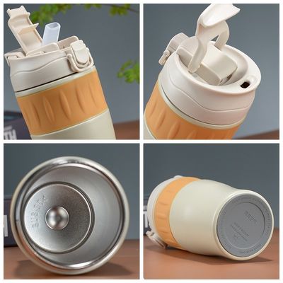 500 ml Edelstahl Doppelwand Tragbare Tumbler mit Strohdeckel für kundenspezifische Farbe Outdoor