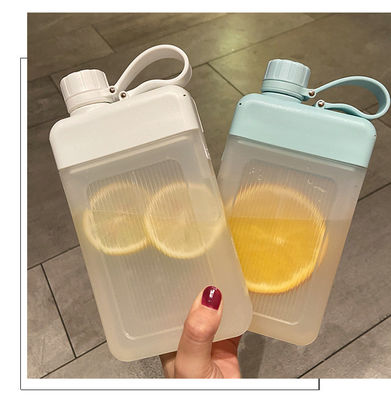 450 ml BPA-freie, tragbare, undichte PP-Plastik-Flasche für Saft mit Deckel und Kappe