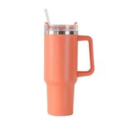 304 Edelstahl Becher Vakuum isoliert 40 Oz Tumbler mit Griff und Stroh mit 1