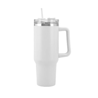 Portable Thermal Cup Tumbler mit Griff und Deckel Stroh 40oz Edelstahl isoliert