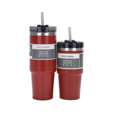 20oz 30oz Edelstahl Kaffeetasse Portable Tumbler mit Sraws Logo Kunden Logo