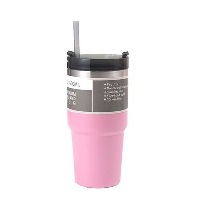 20oz 30oz Edelstahl Kaffeetasse Portable Tumbler mit Sraws Logo Kunden Logo