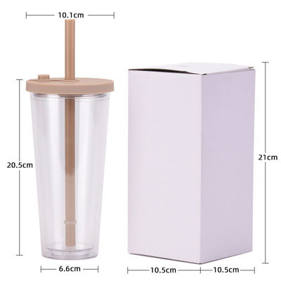 Kunststoff-Tumbler-Wiederverwendbare Boba-Tasse perfekt für das Haus Restaurant Bar Hotel und Hochzeitsbedürfnisse