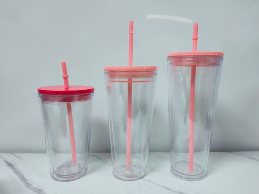Anzahl der Stücke 1 Tumbler Doppelwandflasche aus klarem Kunststoff für Studenten