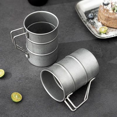 Custom Vintage 380ml Kaffeetasse für Reisen Camping und genießen Sie Ihre Lieblingsgetränke