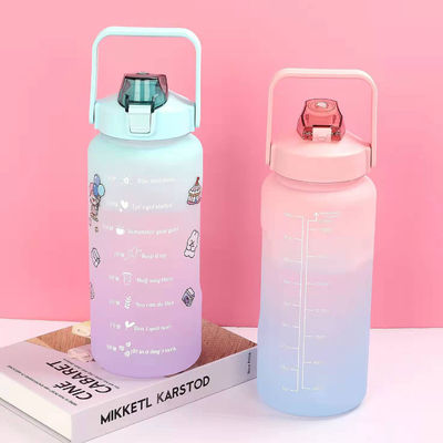 Outdoor Sport 2L Plastik-Wasserflasche mit Kapazitätsleitung und Korrosionsschutzbeschichtung