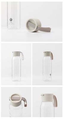 Tragbare, undichte Plastikbecher, BPA-freie Sportflasche aus Tritan mit Deckel für Erwachsene
