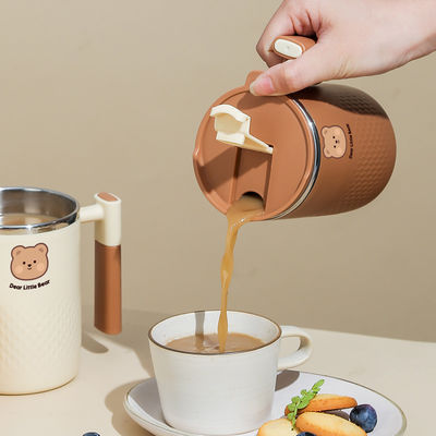 Direkt 450 ml 304 Edelstahl Kaffeetasse mit Griff und individuell angepasstes Farblogo
