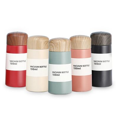 Mini Holzkorn Edelstahl Thermos Doppelwand Wasserflasche für maßgeschneiderte Farbe