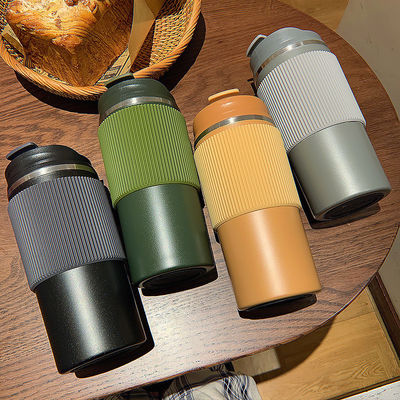 450 ml Kapazität Custom Logo Edelstahl Kaffeetasse Außen Vakuumthermos Isolierung