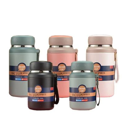 316 Edelstahl isolierte Wasserflasche 750 ml/1000 ml tragbare undicht für Outdoor-Sportarten