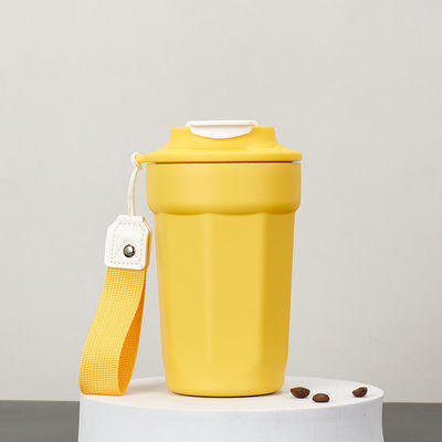 420 ml Kapazität Leckdichtes Edelstahl Kaffeetombler mit Flip-Lad Eco Friendly