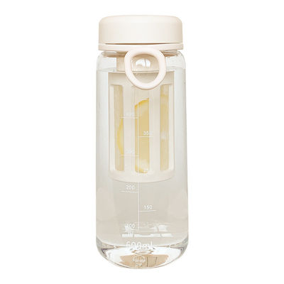 TOUR Außenflasche aus transparenter Kunststoffflasche mit Teeflasche 450 ml/600 ml Kapazität