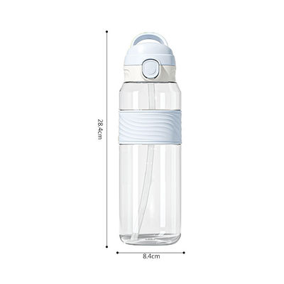 NP1080SA1 Custom Logo gedruckt Kinder Kawaii Sublimation Bpa frei klare Sportwasserflaschen mit Stroh