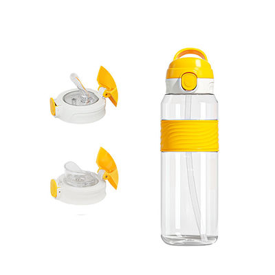 NP1080SA1 Custom Logo gedruckt Kinder Kawaii Sublimation Bpa frei klare Sportwasserflaschen mit Stroh