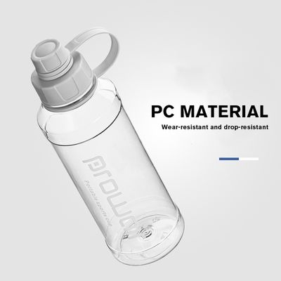 Unisex Anwendbar 1000ml BPA-freie klare Plastikflasche geeignet zum Kochen von Wasser