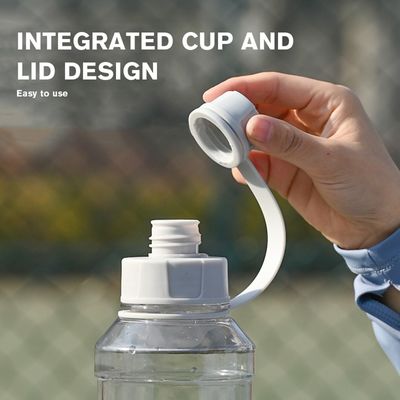 Unisex Anwendbar 1000ml BPA-freie klare Plastikflasche geeignet zum Kochen von Wasser