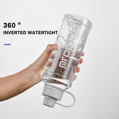 Durchsichtige Tasse 1000 ml Große Kapazität Kleine Mund Umweltschonende Trinkwasserflaschen