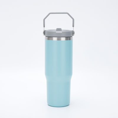 20oz/30oz Edelstahl-Tumbler Isolierter Vakuumbecher mit undichtem Flip und Stroh