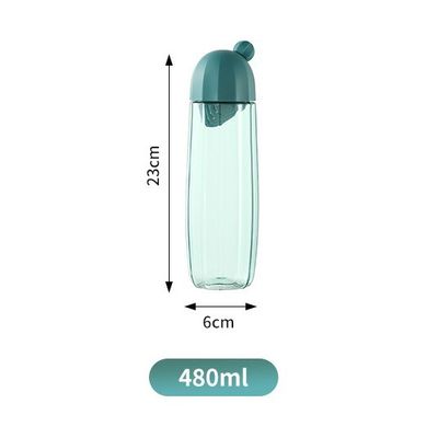 480 ml hochtemperaturbeständige Plastik-Trinkwasserflasche mit Teleskopgriff
