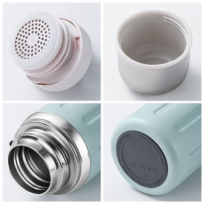 Modernes Design Außen-Sport-Staubflasche 600/800ml Weitmahlwasserflasche mit Stroh