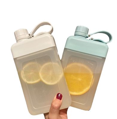 Anwendbares Siedendes Wasser 450 ml Flat Square Outdoor Sport Plastikwasserbecher mit Griff