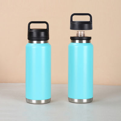 18 oz 26 oz 36 oz Vakuum isolierte Wasserflaschen Edelstahlkappen für Sport tragbare